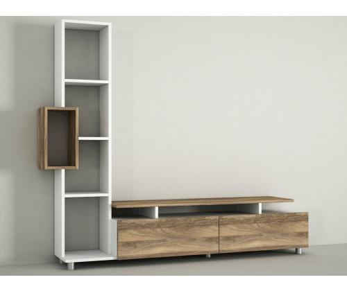 Tulip - White, Walnut