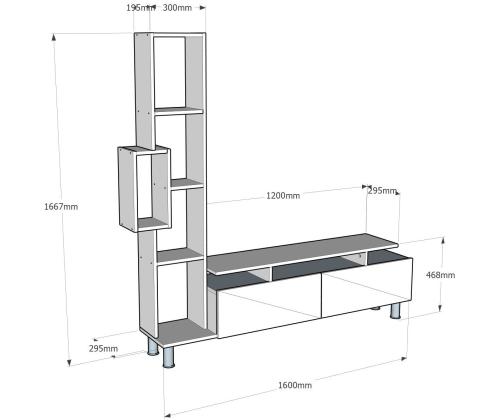 Tulip - White, Walnut