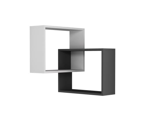 Ring - White, Anthracite