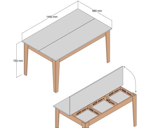 Laud Milan 896 - White, Oak