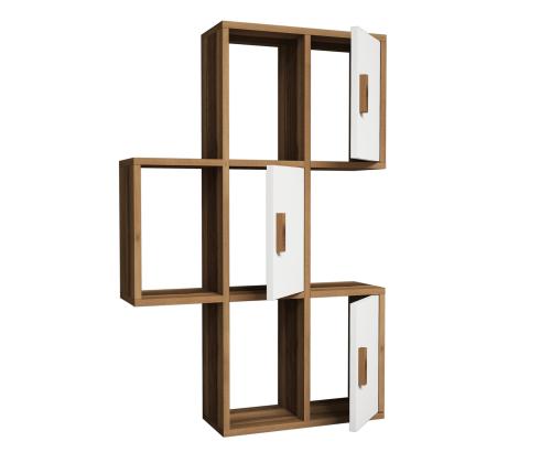 Flora - Walnut, White