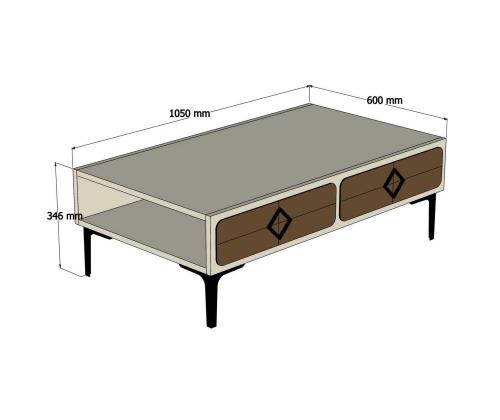 Kohvilaud Samba - Walnut