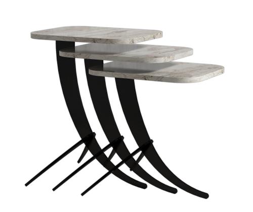 Mööblikomplekt lauad Pion - White Marble