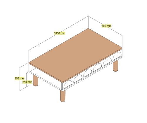 Kohvilaud Bohem 853 - Cream