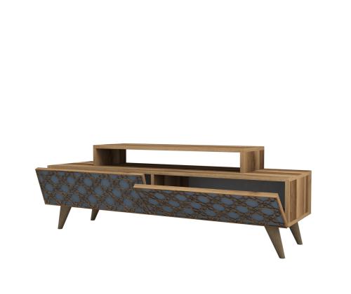 TV laud City - Walnut, Chalcedony