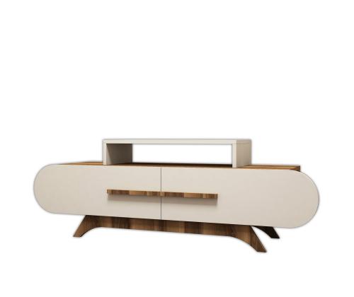 TV laud Rose - Walnut, Cream