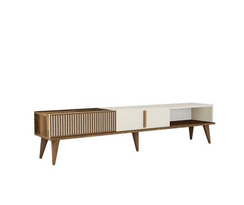 TV laud Milan Alt - Walnut, Cream