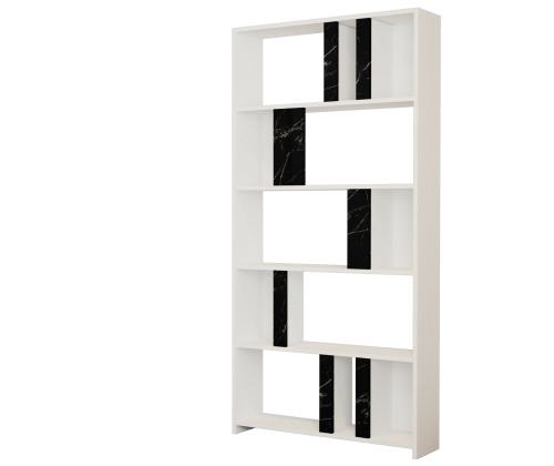 Lima - White, Black Marble