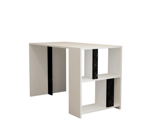 Lima - White, Black Marble