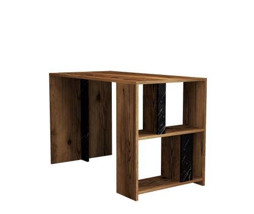 Lima - Walnut, Black Marble