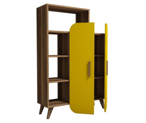 Form - Walnut, Yellow