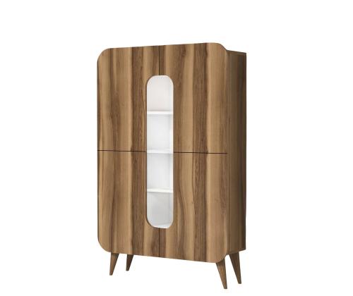 Mine - Walnut, White