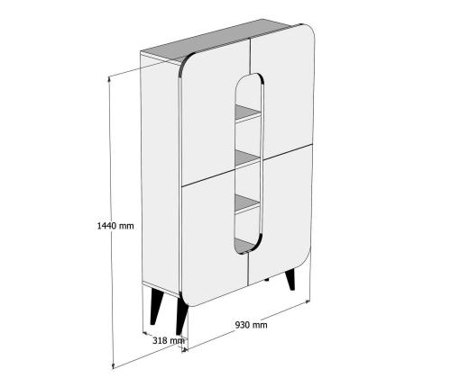 Mine - Walnut, Yellow