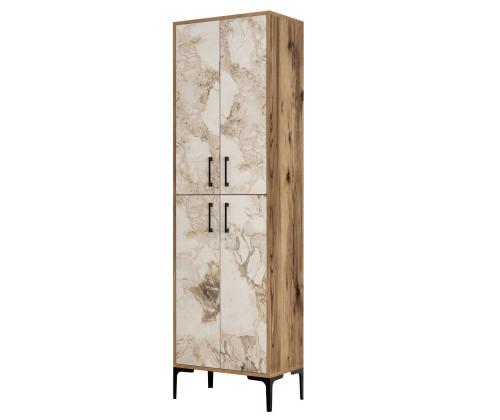 Berlin A - Walnut, White Marble