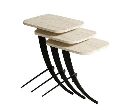 Mööblikomplekt lauad Pion 3 - Travertine