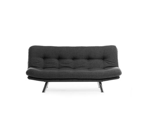 Diivan Misa Small Sofabed - Dark Grey