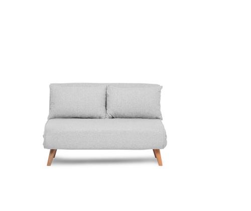 Diivan Folde 2-Seater - Teddy Fabric - Grey
