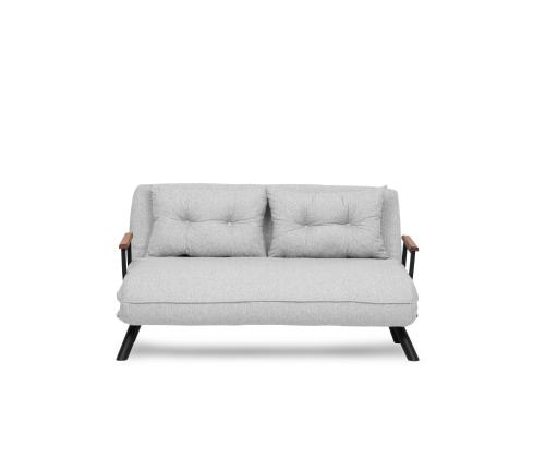 Diivan Sando 2-Seater - Teddy Fabric - Grey
