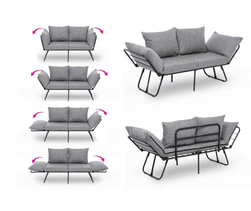 Diivan Viper 2-Seater - Light Grey