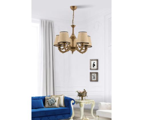 Fiona Coral - Black, Gold, Cream