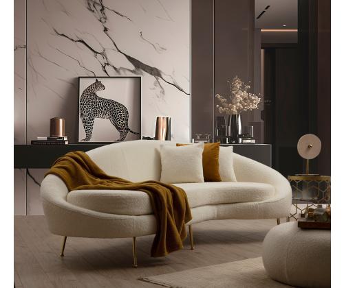 Diivan Eses - Cream Bouclett