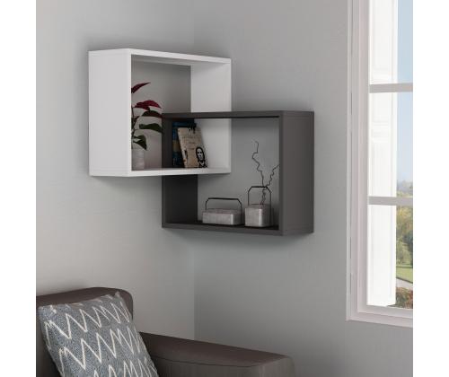 Ring - White, Anthracite