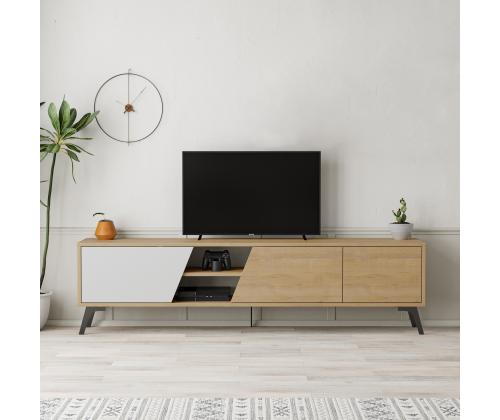 TV laud Fiona - Oak, White