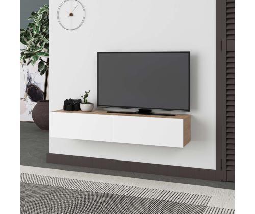 TV laud Francy 135 - Sapphire Oak, White