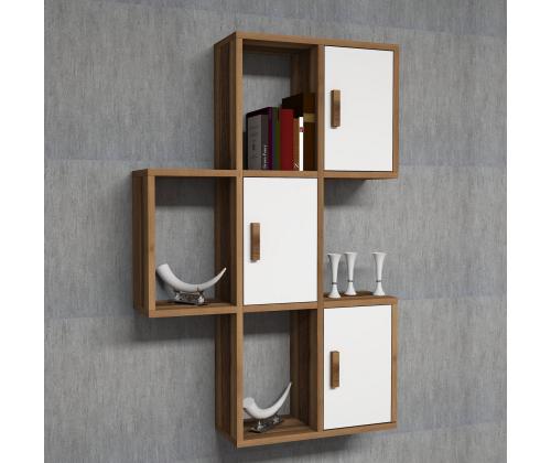 Flora - Walnut, White