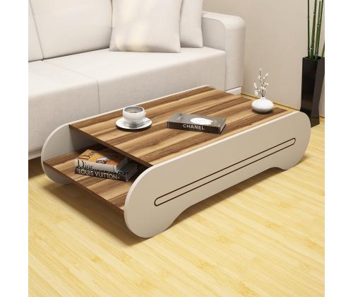 Kohvilaud Cool - Walnut, Cream