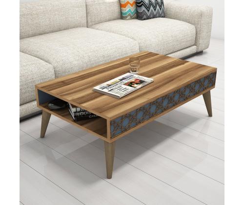 Kohvilaud City - Walnut, Chalcedony