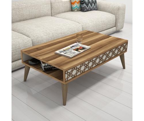 Kohvilaud City - Walnut, Cream