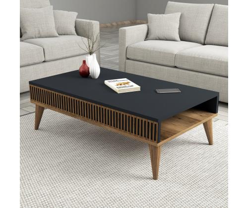 Kohvilaud Milan - Walnut, Anthracite