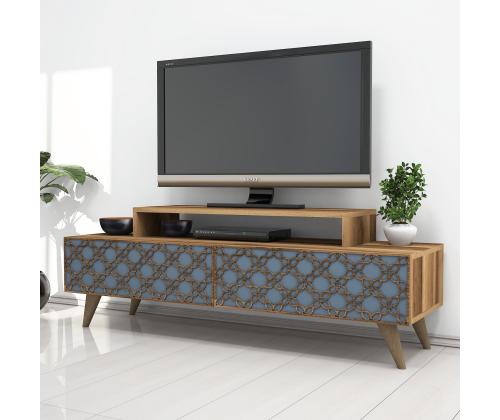 TV laud City - Walnut, Chalcedony