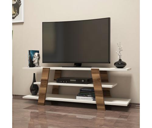 TV laud Flower - Walnut, Cream