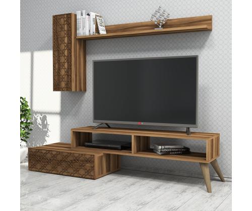 TV laud Planet - Walnut, Walnut