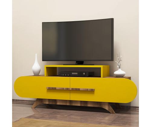 TV laud Rose - Walnut, Yellow