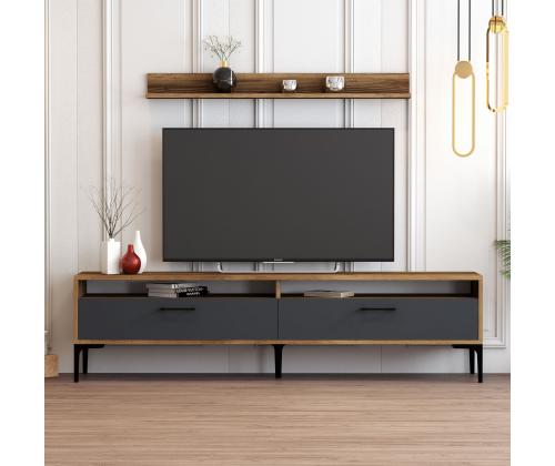 TV laud Istanbul - Walnut, Anthracite