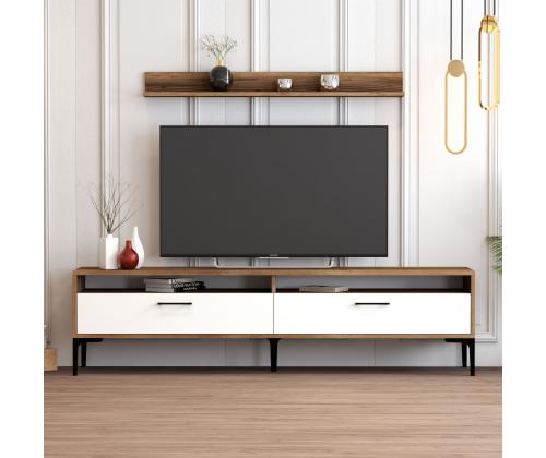 TV laud Istanbul - Walnut, White