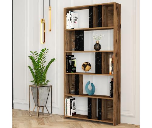 Lima - Walnut, Black Marble