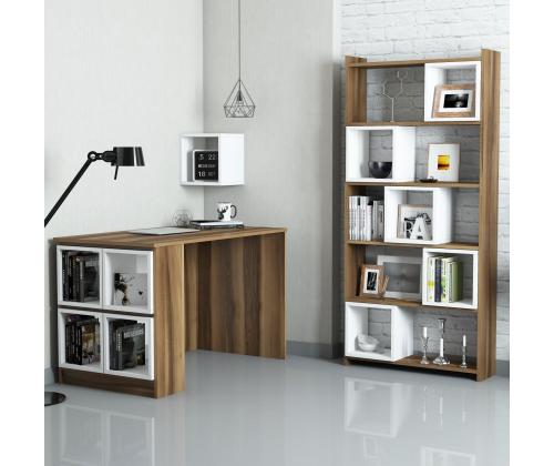 Box - Walnut, White