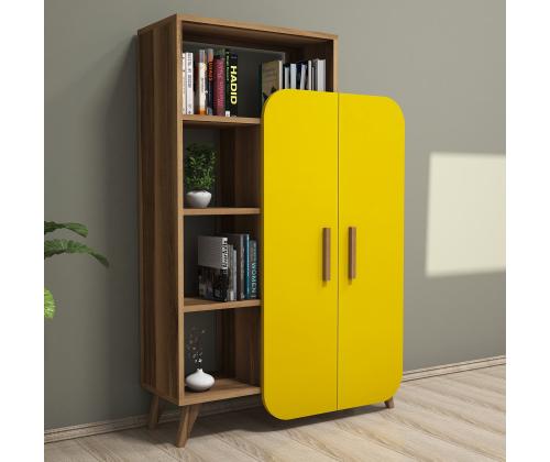 Form - Walnut, Yellow