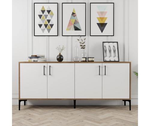 Kiev - Walnut, White