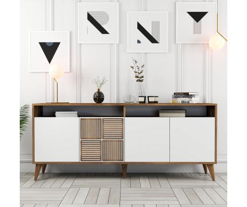 Milan - Walnut, White