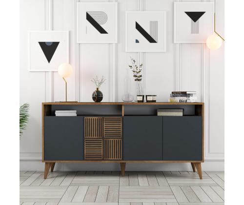 Milan 160 - Walnut, Anthracite