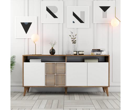 Milan 160 - Walnut, White