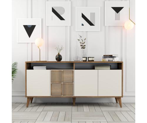 Milan 160 - Walnut, Cream