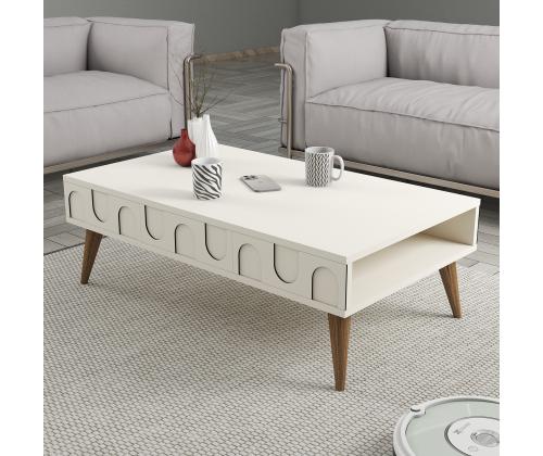 Kohvilaud Lyon 34 - Cream, Walnut