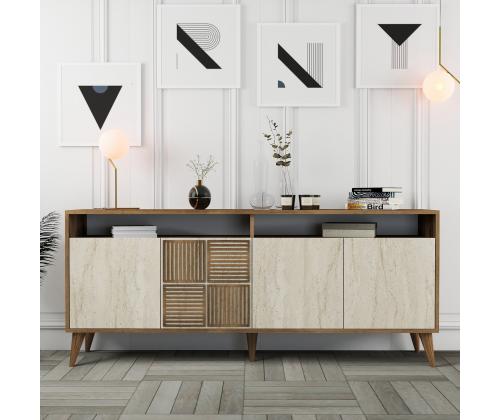 Milan - Walnut, Travertine