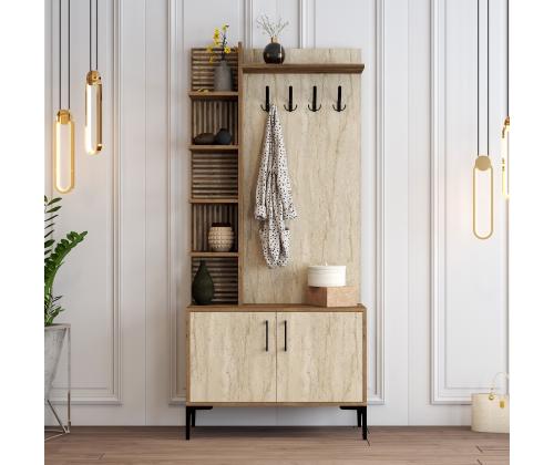 Viyana D - Walnut, Travertine